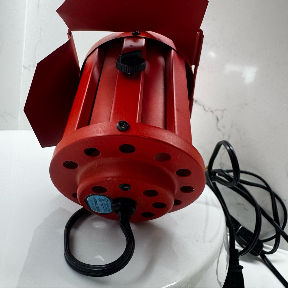Vintage adjustable spotlight portable lamp 1980s Mid-century lighting MCM - Picture 9 of 14